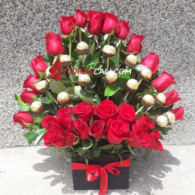 Ramo de rosas y chocolates Dia de la Madre En Cali 