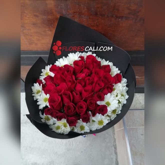 Bouquet rosa y margarita Dia de la Madre