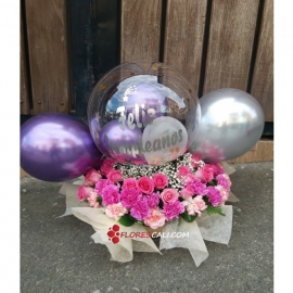 Ramo de  Hortensias Clavel día de la mujer Flores en cali